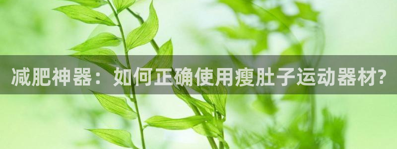 征途国际开户:减肥神器:如何正确使用瘦肚子运动器材?